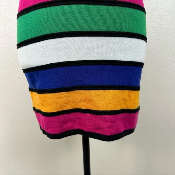 Y2K Wet Seal Striped Bodycon Dress Multicolor Women's Size S - Picture 7 of 13